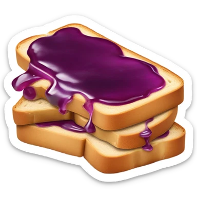 Peanut butter and jelly sandwich ￼ sticker