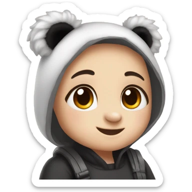 Make a panda and add this emoji to it🎀 sticker