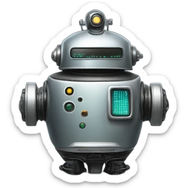 Robby rhe robot sticker