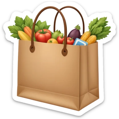 Shopping Bag carrying sticker
