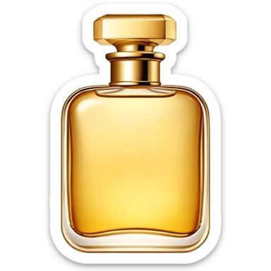 Esthetic gold perfume  sticker