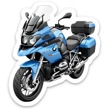 BMW RT 1200 LC Motorrad auf Tour sticker