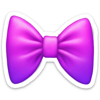Neon bow  sticker