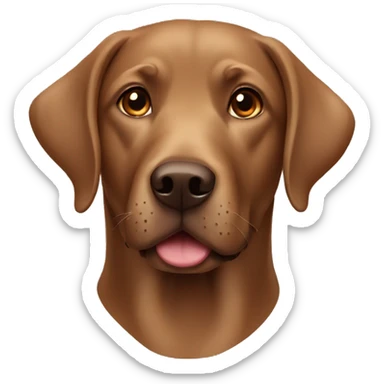 Brown Labrador sticker