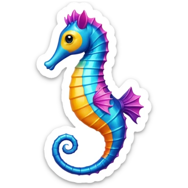 Seahorse - чтобы выглядил как настоящий эмодзи sticker