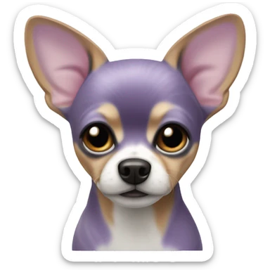 lilac marble Chiwawa  sticker