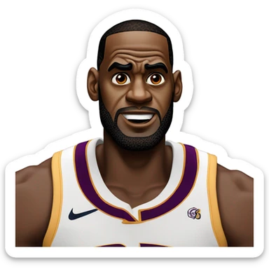 disgusted lebron james sticker