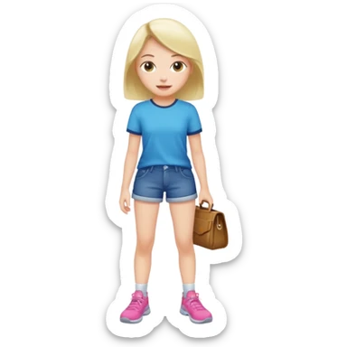 Girl opening legs sticker