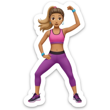 Zumba workout sticker