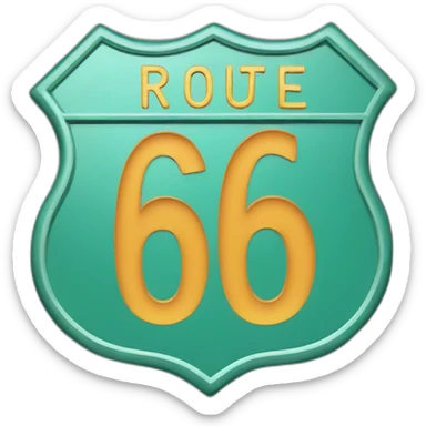 Route 66 sticker