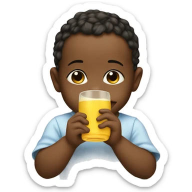 Baby drinking  sticker