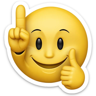 Smile face with middle finger  sticker