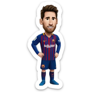 fc Barcelona messi sticker