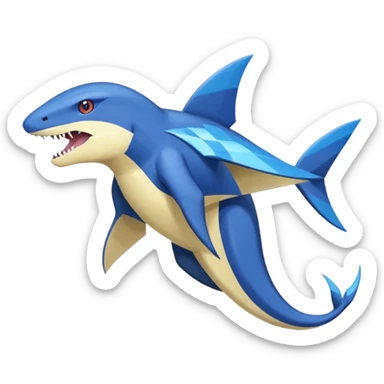 Latios-Sharpedo-Gabite-Amaura-Salandit-Helioptile-fusion (full body) sticker