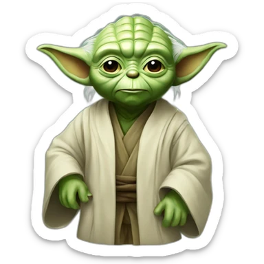 yoda as work assistance sticker