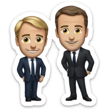Macron parle à Eric sticker