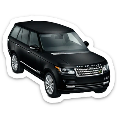 Black Range Rover  sticker