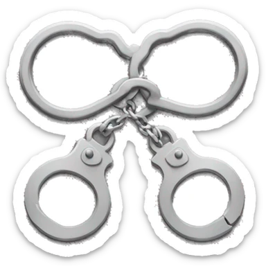 handcuffs key sticker