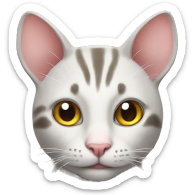 Cat and mouse  sticker