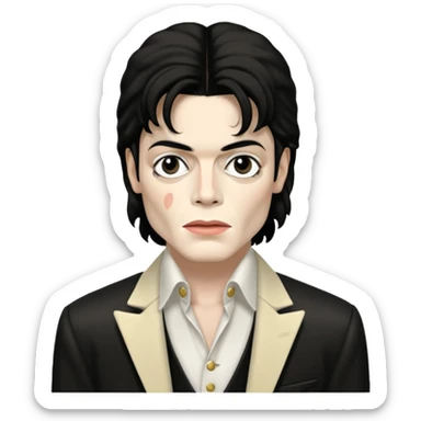 malnourished micheal jackson sticker