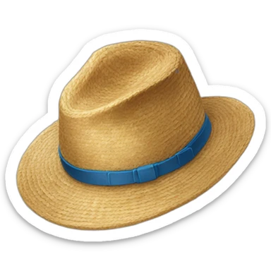 Chat avec un chapeau de paille  sticker