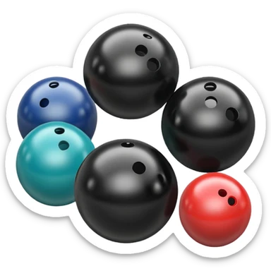 bowling Rolling Balls sticker