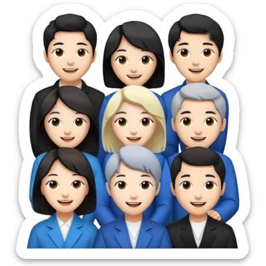 Create photos of cute 7 Korean singers sticker