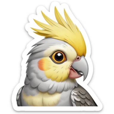 make a cockatiel sticker