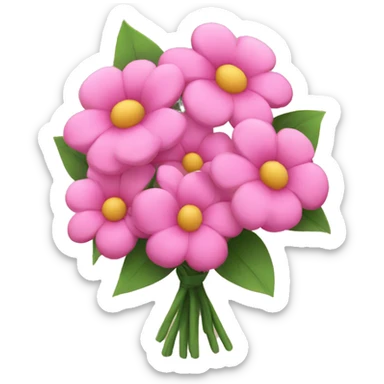 Pink Flower Bouquet  sticker