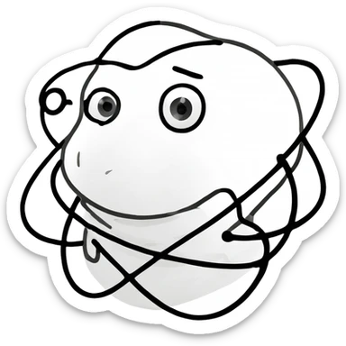 meme of the React logo flying like a plane with motion lines sticker