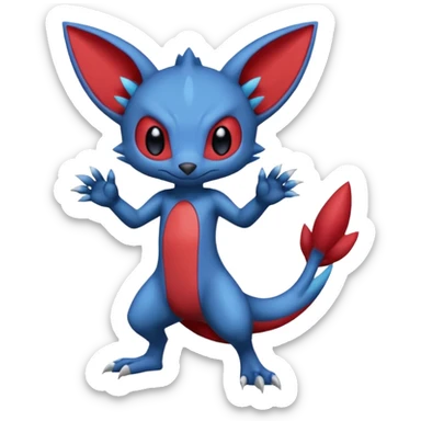 Scizor-Stitch-Sneasel-fusion (full body) sticker