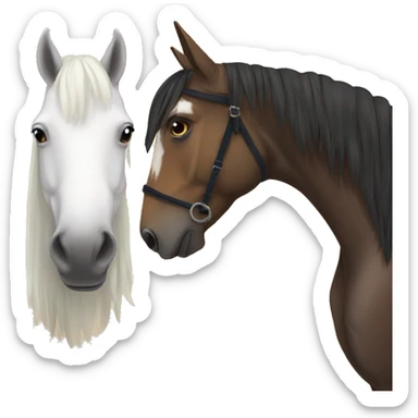 horses and ema sticker