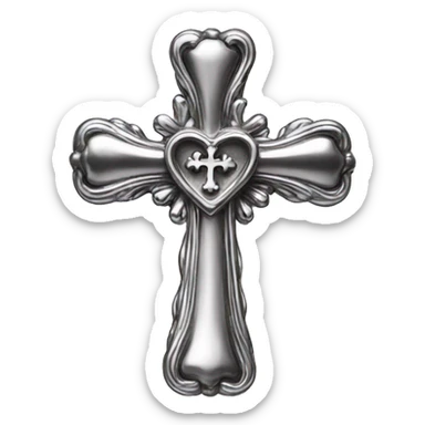 chrome hearts cross sticker