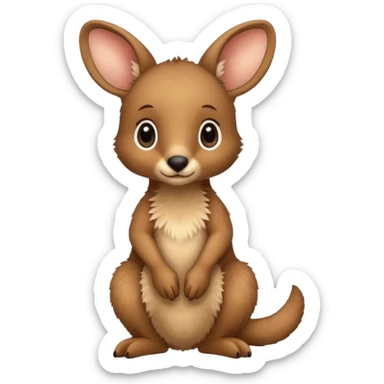 baby kangaroo sticker