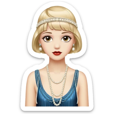 gatsby woman sticker