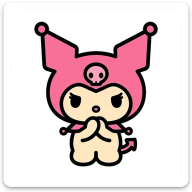 pink Kuromi icon sticker