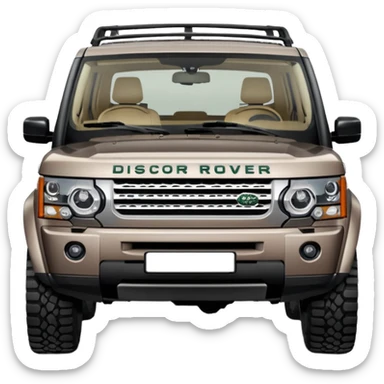 Grey-brown Land Rover Discovery sticker