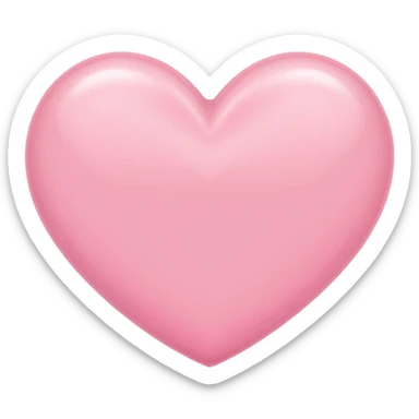 Baby Pink heart sticker