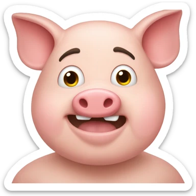 Vida de un cerdito moderno sticker
