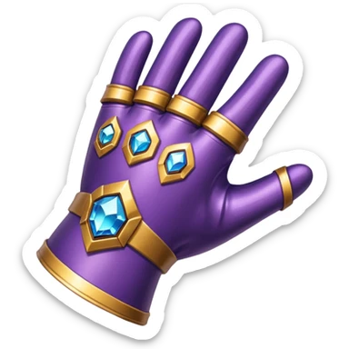 The glove of thanos sticker