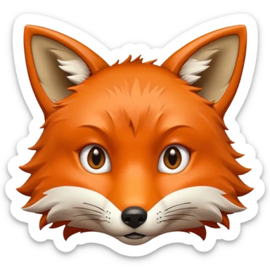 fox only face lowing solid [color] pupils, no iris sticker