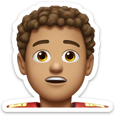 Patrick mahomes crying tears sticker