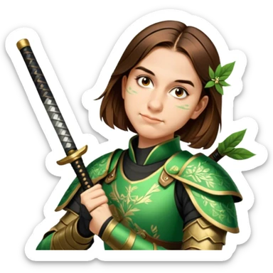 Emerald Samurai sticker