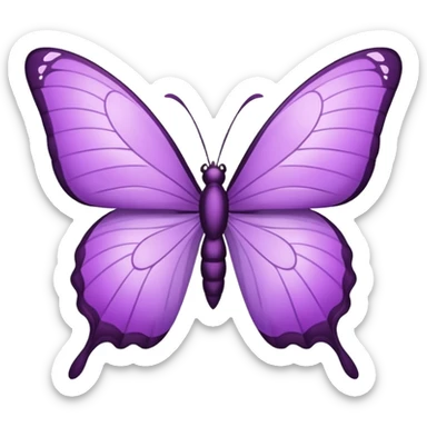 Borboleta lilás sticker