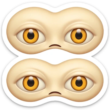 large skin surface with dozens of eyes sticker