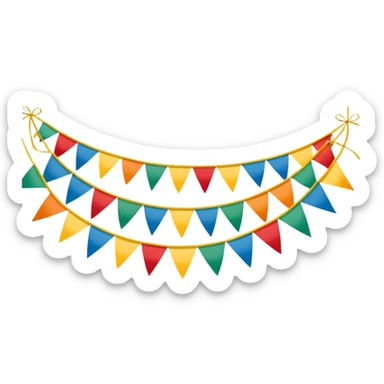 fanion banderole décorative sticker