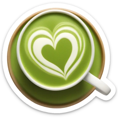 Valentine matcha sticker