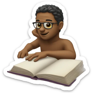 🤯  in around whit plain, books, computer , beach , wor sticker