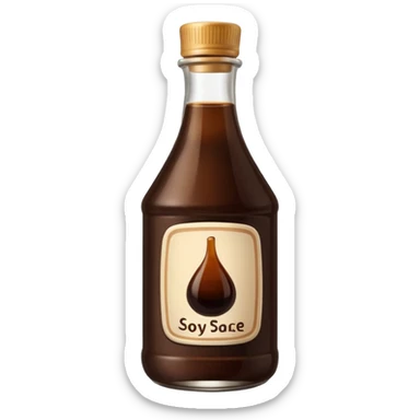 a bottle of soy sauce sticker