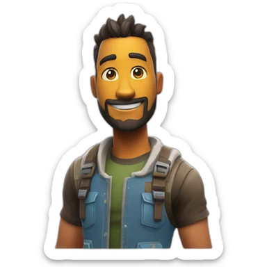 Un skin fortnite qui edite un mur sticker